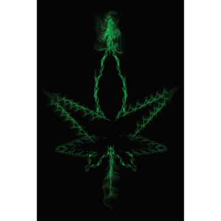 Pot Leaf Made from Smoke Poster