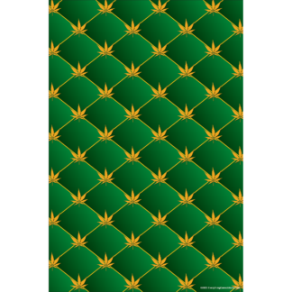 Cannabis Artwork Quilted Green Poster