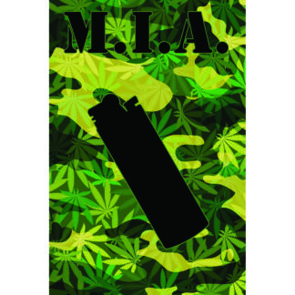 Cannabis Artwork Marijuana Camo MIA Poster